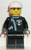 LEGO cop026 Police - Zipper with Sheriff Star, White Cap, Female