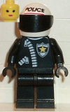 LEGO cop040 Police - Zipper with Sheriff Star, White Helmet with Police Pattern, Black Visor, Female