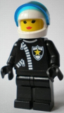 LEGO cop047 Police - Zipper with Sheriff Star, White Helmet, Trans-Dark Blue Visor, Female