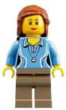 LEGO idea010 Research Scientist Female, Medium Blue Top