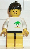 LEGO par020 Palm Tree - Yellow Legs, Black Ponytail Hair