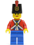 LEGO pi136 Imperial Soldier II - Shako Hat Decorated, Blue Legs, Female (9349)