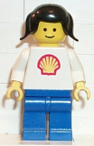 LEGO shell004 Shell - Classic - Blue Legs, Black Pigtails Hair